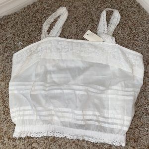 Aeropostale white crop top